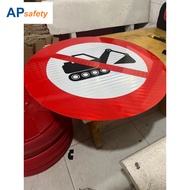 Traffic sign 70cm x 1.2mm zinc corrugated iron made according to tcvn