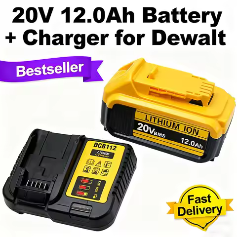 for Dewalt DCB206 Power Tool Replacement Battery，for Dewalt 20V Battery, for dewalt 3AH/6AH/8AH Rech