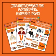 K-POP BTS PERMISSION TO DANCE VER. STICKER PACK BTS PERMISSION TO DANCE STICKER BTS PERMISSION TO DA
