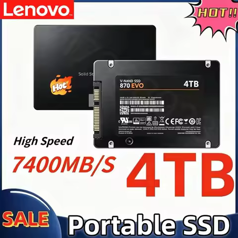 Lenovo 4TB Solid State Disk SSD 870 EVO 1TB 2TB Internal HDD Hard Drive Sata3 2.5 Inch For Laptop Mi