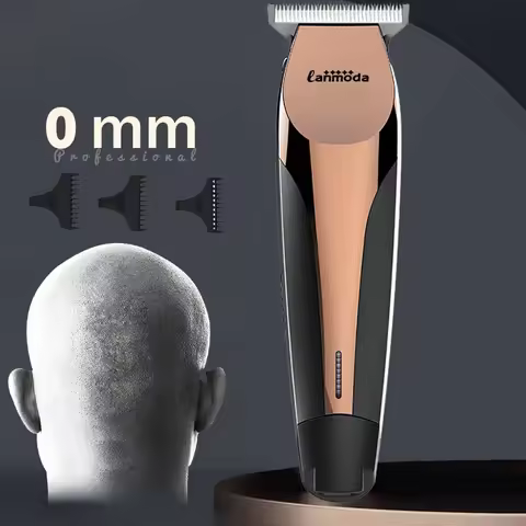 Electric Hair Clipper Professional for Barber Bald Clipper 0 MM T Blade Men Trimmer Rechargeable Cut