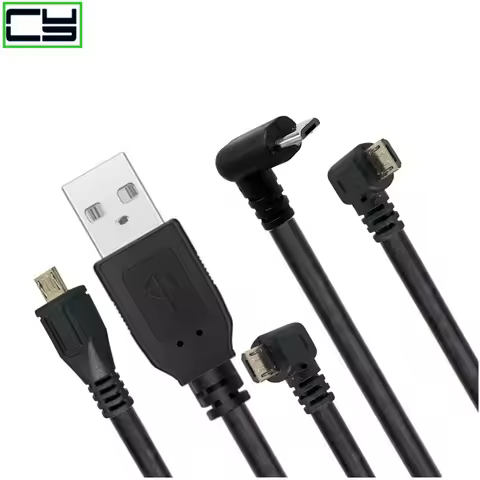 Up & Down & Left & Right Angled 90 Degree USB Micro USB Male to USB male Data Charge connector Cable