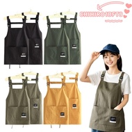 CHIHIRO1BFT8 Cooking Aprons, Breathable Waterproof Barber Apron,  2 Sizes Large Pocket Professional 