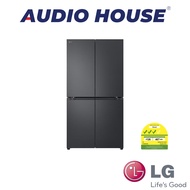 LG GF-B6014EV  601L 4 DOOR FRIDGE  COLOUR: ESSENCE BLACK STEEL  3 TICKS  W914xH1787xD725MM  2 YEARS 