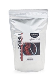 Spicely Organic Cayenne Pepper 1 Lb Bag Certified Gluten Free