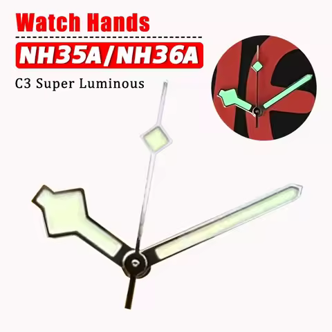 Heimdallr NH35 Snowflake Watch Hands BB58 BB54 C3 Super Luminous Dive Watch Modified Hands for SKX00