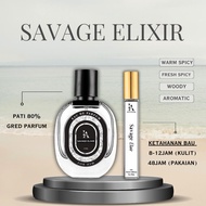 SAVAGE ELIXIR FOR MEN BY LUCA PERFUME EDP PATI 80% BAU TAHAN LAMA