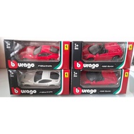 Burago diecast F12 Berlinetta, 458 Spider, 458 Speciale, F50ITALIA