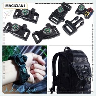 MAGICIAN 5pcs Side Release Buckle, 14mm Black Compass Buckle, High Quality 550 Paracord Bracelet Out