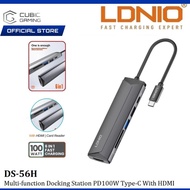 LDNIO DS-56H  6IN1 MULTI-FUNCTION USB-C PD3.0 2.0 DOCKING STATION WITH HDMI 4KHD DATA TRANSMISSION 5