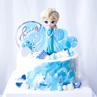 Frozen Elsa Toy Collectibles Frozen 2 Doll Girl Gifts Cake Decoration