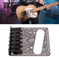 onlylove1-PH Electric Guitar Fixed Bridge Replacement for Squier 6 Saddle Vintage Carved Base 52.5mm