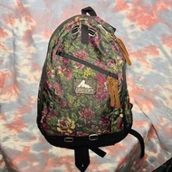 90% new 美國製 Gregory daypack zippers backpack garden tapestry 26L 紅花 綠花 圖案尼龍拉鏈背囊 書包 背包