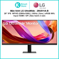 LG 29U511A-B Monitor | 29" 21:9 | IPS WFHD (2560x1080) / 100Hz / 5ms / sRGB 99% / HDMI + DP