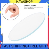 havashop Watch  5PCS Round 37/38/39MM Flat Crystal Lens Glass Replacement Parts Tool(37mm)