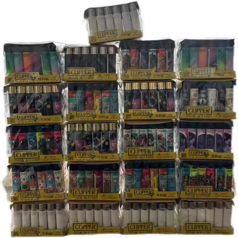 Clipper Open Flame Grinding Wheel Lighter Small and Inflatable Lighter Personalized Pattern Clipper 