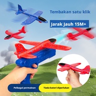 LED Aircraft Toy Aeroplane Toys for Kids with Launcher Foam Glider Plane Toy Kapal Terbang Mainan
