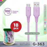 (Retail) Macaron 2A Micro & Type C Macaron Data Cable with Guaranteed Strong and Flexible Data Cable