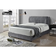 [🚚FREE Delivery] Queen Size Bedframe with Headboard Queen Bed Frame Divan Bedroom Furniture Hostel