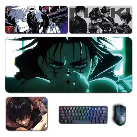 Jujutsu Kaisen Mouse Pad Anime Gojou Zenin Maki Choso Toji Sukuna MousePad Manga Computer Laptop Key