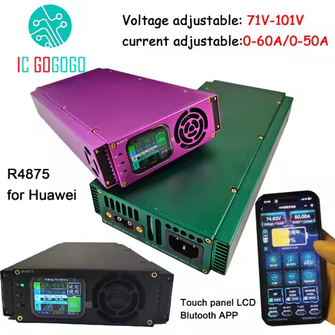 71V - 101V 50A 60A Current Voltage Adjustable Bluetooth Charger Lithium Battery Fast 84V 96V 100.8V 