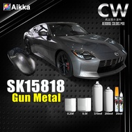 【 SK15818 Gun Metal 】 Supreme Metallic Colour Car Motor Aikka Aerosol Spray 2K Paint Cat Bancuh DIY