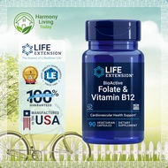 BioActive Folate & Vitamin B12, 90 vegetarian capsules [Life Extension: Exp 05/28]
