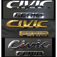 Logo Honda Civic Ferio Ek gold emblem civic ferio ek gold Civic EG