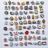 79pcs Sports Ball Series DIY Fashion Hole Punch Sandal Accessories, Detachable Sandal Decor, Suitabl