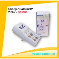 Doublepow DP-B09 9V Battery Charger? Battery Charger 9V Battery Charger Ni-MH EU Plug 2-Slot Battery