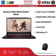 MSI Katana GF66 12UGS-624MY Black | i7-12700H | 16GB DDR4 | 1TB SSD | 15.6"FHD 240Hz | RTX3070Ti  | W11 Home