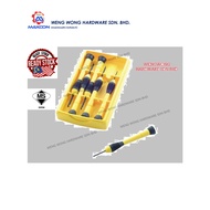 Precision 6 pcs Screwdriver Set Topi Jerami Gandum ABTOOLS