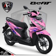 Stiker motor variasi BEAT FI NEW 2024 Deluxe Beat Street - Decal Sticker Beat 2020-2024 Api D5 011