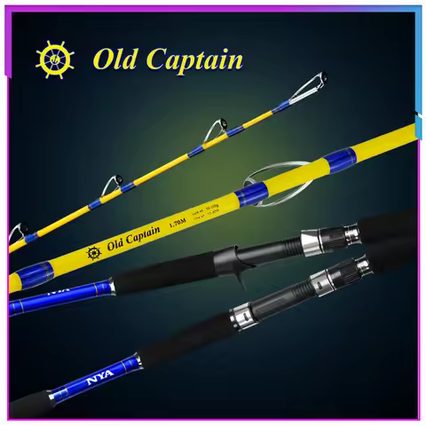 Old Captain 1.6m 5 feet Very Strong Solid Tip Boat Rod Casting XH Offshore Sea fast jigging fishing 