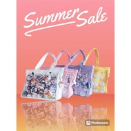 Transparent Canvas Handbag Large Capacity Reusable Harajuku Style