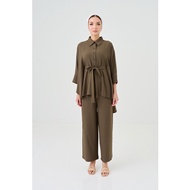 SHE DAZZLE Lea Caftan Set In Taupe