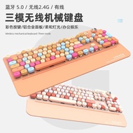 GEEEZER g7 Bluetooth Wireless Mechanical Keyboard Three-Mode Game Office Boys Girls Cute Round Keys 