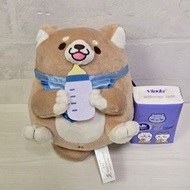 日版 忠犬麻糬柴犬 BB拎奶樽造型 約14cm 中Size 公仔 毛公仔 SK Japan 忠犬 Mochishiba Mochi Shiba 嬰兒 柴犬 赤柴 胡麻柴 狗仔 動物 景品