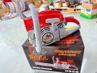 เลื่อย กระทิง 6000 BULL สีแดง เสื้อสูบ 2พอร์ต ลานสตาร์ท ดึงเบา ราคาส่ง