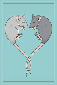 Rat Journal - Rat Notebook: with MORE RATS INSIDE! This blank lined cute rat diary /adorable rat com