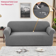 Elastic Waterproof Sofa Cover  for Regular or L Shape Stretchable 1/2/3/4-seater Sarung Seat Cover Slipcover