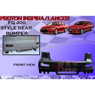 PROTON INSPIRA / LANCER REAR BUMPER (FQ 400) MATERIAL FIBER UNPAINT ITEM BUMPER BELAKANG BUMBER REAR