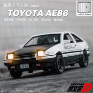 [SOUND&LIGHT] 1:32 INITIAL D AE86 alloy DIECAST car model pull back car toys sound light collection