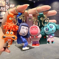 New Inside Out 2 Keychain Cartoon Mumu/Awkward/Jiao Jiao/Mourning PVC Bag Pendant lameintmy