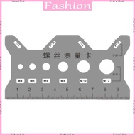 NAV Clear Scale Screw Measuring Tool Screw Measurement Device for 4mm 5mm 6mm 8mm