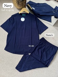 Oneset Kaos Pendek Nunos || Setelan Wanita Polos Celana Pendek Lengan Pendek Terbaru