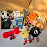 Gift Set of soccer and basketball sports teddy bears for friends and boys on Mid-Autumn Festival Nov