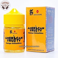 READY STOCK FREEBASE - LIQUID AMERICAN FRUITY Mango Smoothies 60ML 3MG 6MG AUTHENTIC Murah