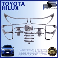 Toyota Hilux Revo / Conquest 4x4 4x2 Recco 2016 2017 2018 2019 2020 Black Chrome / Conquest Accessor