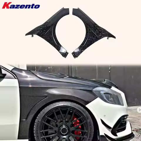 For Mercedes Benz A-Class W176 A180 A200 A250 A45 AMG Sport Fender Foeged Carbon
